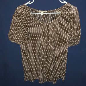 Brown sheer banana republic brown sheer shirt